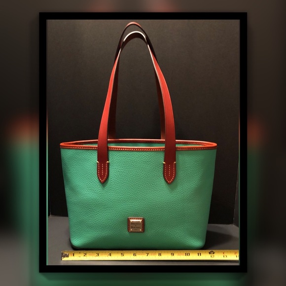 Dooney & Bourke Authentic Turquoise Shoulder Tote, New Without Tags - Picture 14 of 16